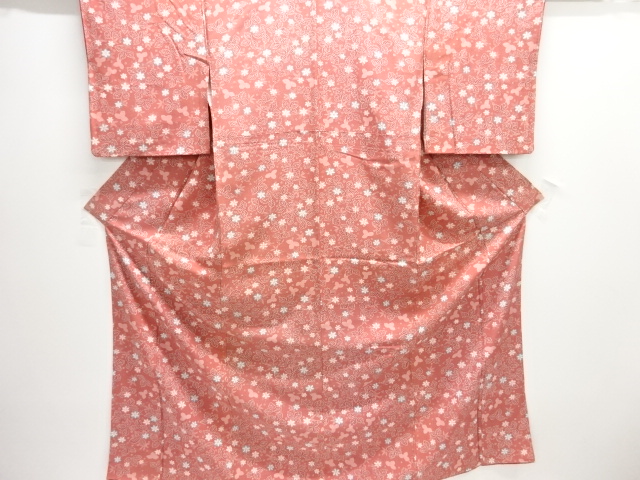 JAPANESE KIMONO / KOMON / FLORAL PLANTS